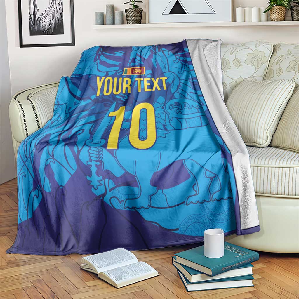 Custom Sri Lanka Cricket Royal Blue Warrior Blanket