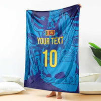 Custom Sri Lanka Cricket Royal Blue Warrior Blanket