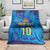 Custom Sri Lanka Cricket Royal Blue Warrior Blanket