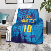Custom Sri Lanka Cricket Royal Blue Warrior Blanket