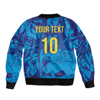 Custom Sri Lanka Cricket Royal Blue Warrior Bomber Jacket