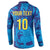 Custom Sri Lanka Cricket Royal Blue Warrior Button Sweatshirt