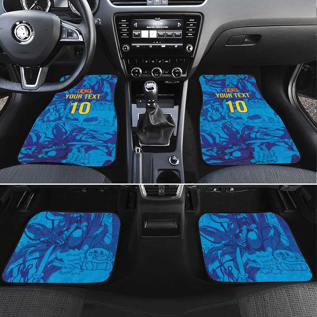 Custom Sri Lanka Cricket Royal Blue Warrior Car Mats