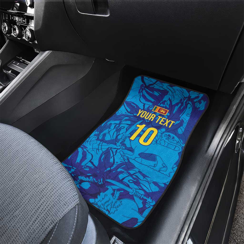 Custom Sri Lanka Cricket Royal Blue Warrior Car Mats