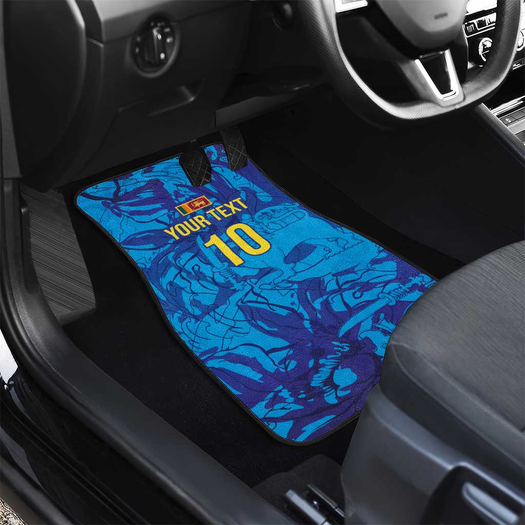 Custom Sri Lanka Cricket Royal Blue Warrior Car Mats
