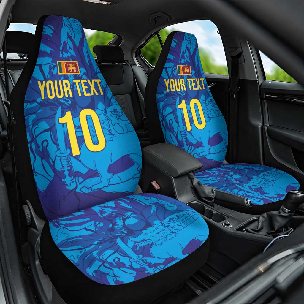 Custom Sri Lanka Cricket Royal Blue Warrior Car Seat Cover