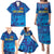 Custom Sri Lanka Cricket Royal Blue Warrior Family Matching Puletasi and Hawaiian Shirt