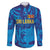 Custom Sri Lanka Cricket Royal Blue Warrior Family Matching Puletasi and Hawaiian Shirt