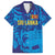 Custom Sri Lanka Cricket Royal Blue Warrior Family Matching Summer Maxi Dress and Hawaiian Shirt