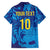 Custom Sri Lanka Cricket Royal Blue Warrior Family Matching Summer Maxi Dress and Hawaiian Shirt
