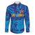 Custom Sri Lanka Cricket Royal Blue Warrior Family Matching Summer Maxi Dress and Hawaiian Shirt