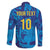 Custom Sri Lanka Cricket Royal Blue Warrior Family Matching Summer Maxi Dress and Hawaiian Shirt