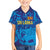 Custom Sri Lanka Cricket Royal Blue Warrior Family Matching Summer Maxi Dress and Hawaiian Shirt