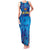Custom Sri Lanka Cricket Royal Blue Warrior Family Matching Tank Maxi Dress and Hawaiian Shirt