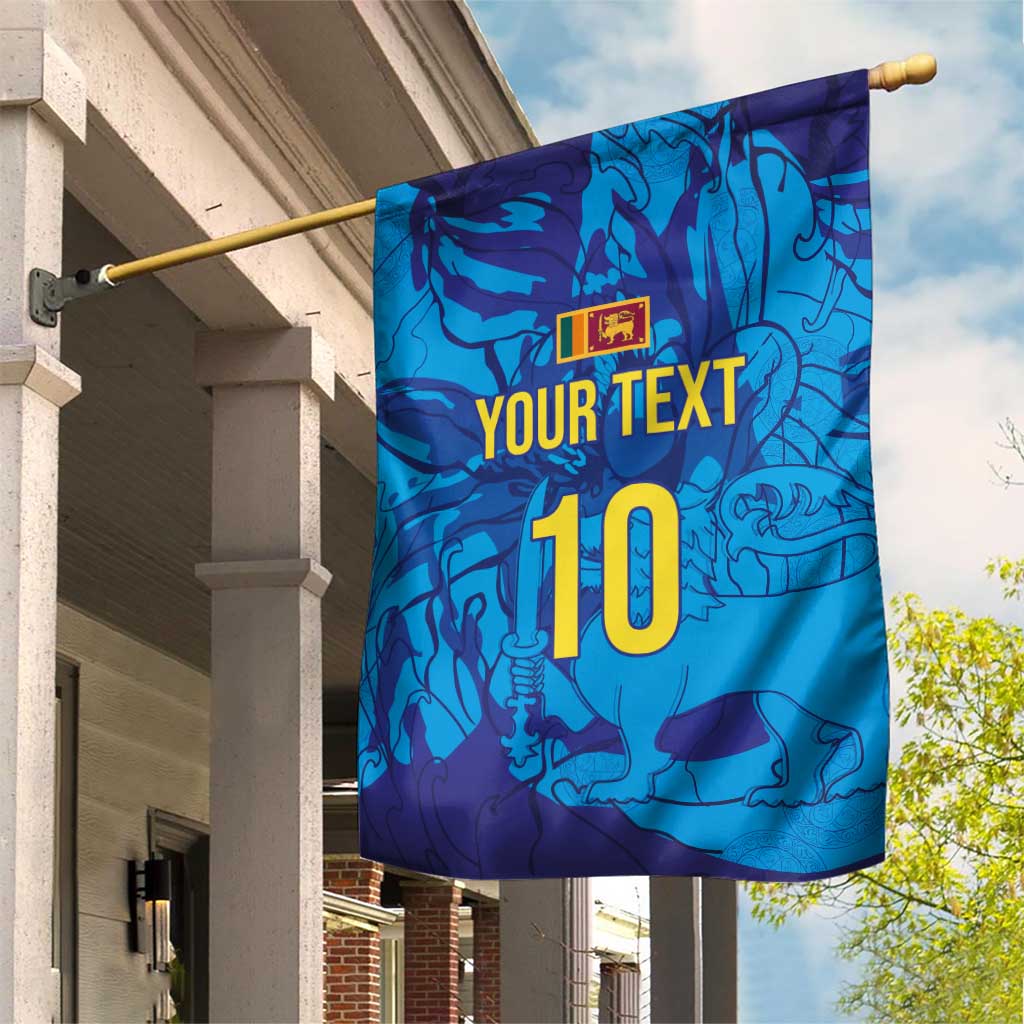 Custom Sri Lanka Cricket Royal Blue Warrior Garden Flag