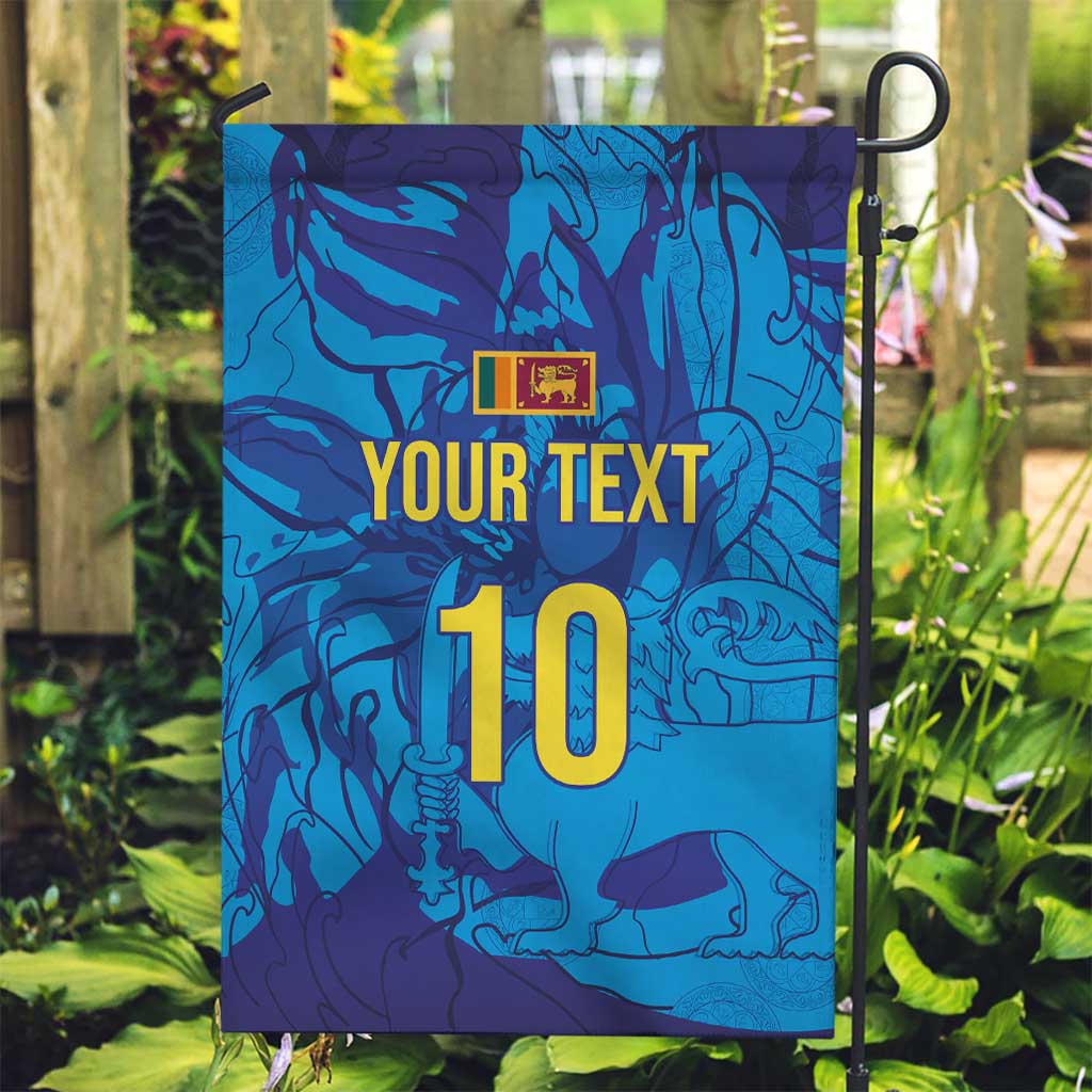 Custom Sri Lanka Cricket Royal Blue Warrior Garden Flag