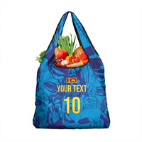Custom Sri Lanka Cricket Royal Blue Warrior Grocery Bag