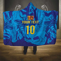 Custom Sri Lanka Cricket Royal Blue Warrior Hooded Blanket