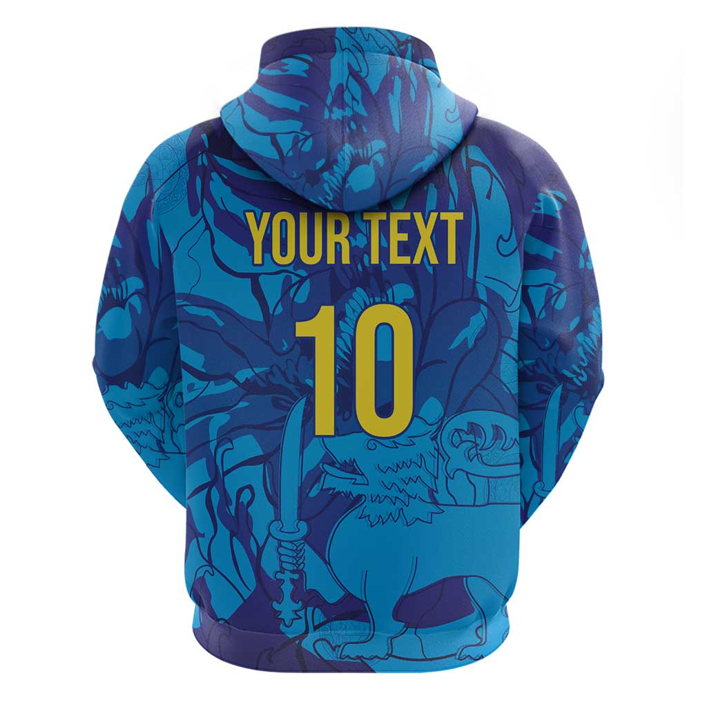 Custom Sri Lanka Cricket Royal Blue Warrior Hoodie