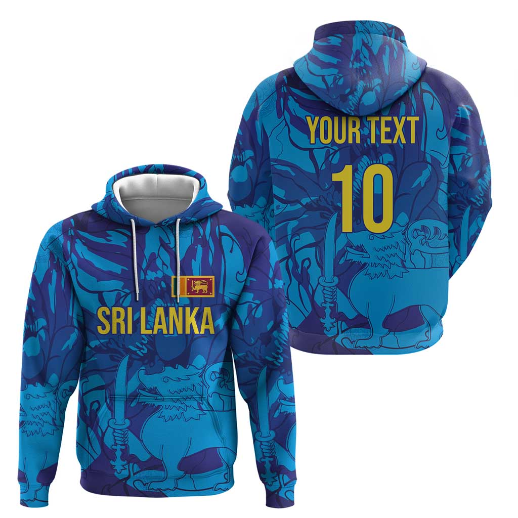 Custom Sri Lanka Cricket Royal Blue Warrior Hoodie