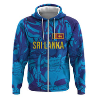 Custom Sri Lanka Cricket Royal Blue Warrior Hoodie