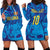 Custom Sri Lanka Cricket Royal Blue Warrior Hoodie Dress