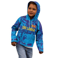 Custom Sri Lanka Cricket Royal Blue Warrior Kid Hoodie
