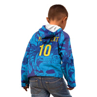 Custom Sri Lanka Cricket Royal Blue Warrior Kid Hoodie