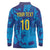 Custom Sri Lanka Cricket Royal Blue Warrior Long Sleeve Polo Shirt