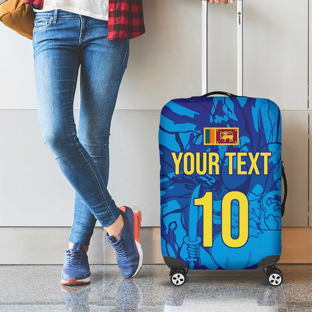 Custom Sri Lanka Cricket Royal Blue Warrior Luggage Cover