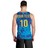 Custom Sri Lanka Cricket Royal Blue Warrior Men Tank Top