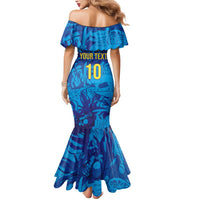Custom Sri Lanka Cricket Royal Blue Warrior Mermaid Dress