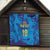 Custom Sri Lanka Cricket Royal Blue Warrior Quilt