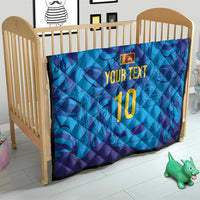 Custom Sri Lanka Cricket Royal Blue Warrior Quilt