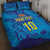 Custom Sri Lanka Cricket Royal Blue Warrior Quilt Bed Set