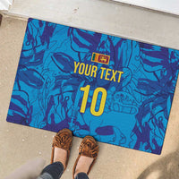 Custom Sri Lanka Cricket Royal Blue Warrior Rubber Doormat