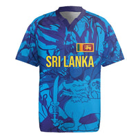Custom Sri Lanka Cricket Royal Blue Warrior Rugby Jersey