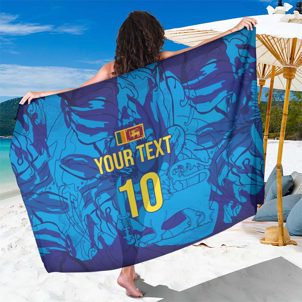 Custom Sri Lanka Cricket Royal Blue Warrior Sarong