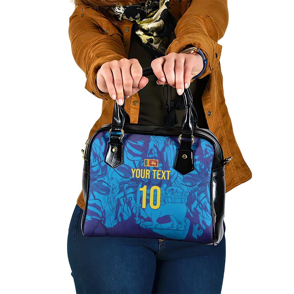 Custom Sri Lanka Cricket Royal Blue Warrior Shoulder Handbag