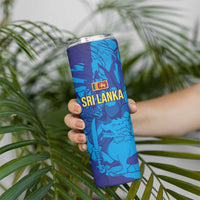 Custom Sri Lanka Cricket Royal Blue Warrior Skinny Tumbler