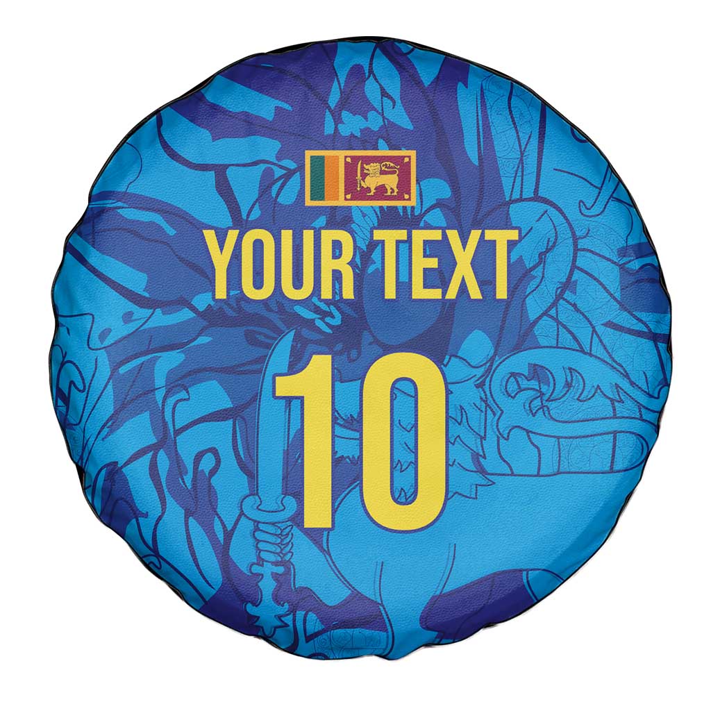 Custom Sri Lanka Cricket Royal Blue Warrior Spare Tire Cover