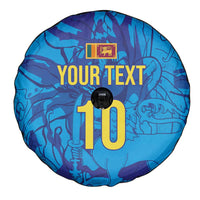 Custom Sri Lanka Cricket Royal Blue Warrior Spare Tire Cover