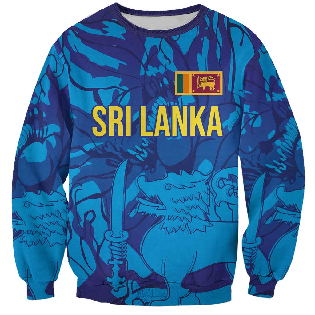 Custom Sri Lanka Cricket Royal Blue Warrior Sweatshirt