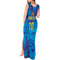 Custom Sri Lanka Cricket Royal Blue Warrior Tank Maxi Dress