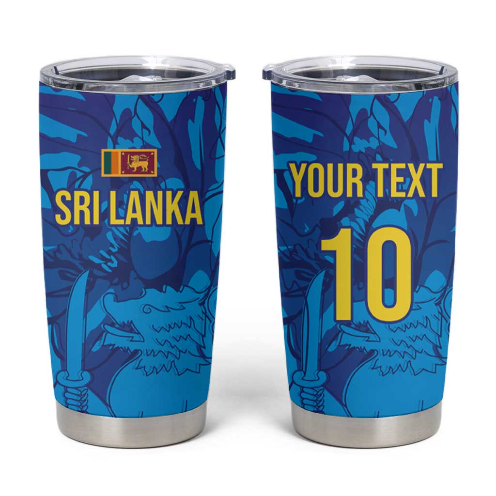 Custom Sri Lanka Cricket Royal Blue Warrior Tumbler Cup