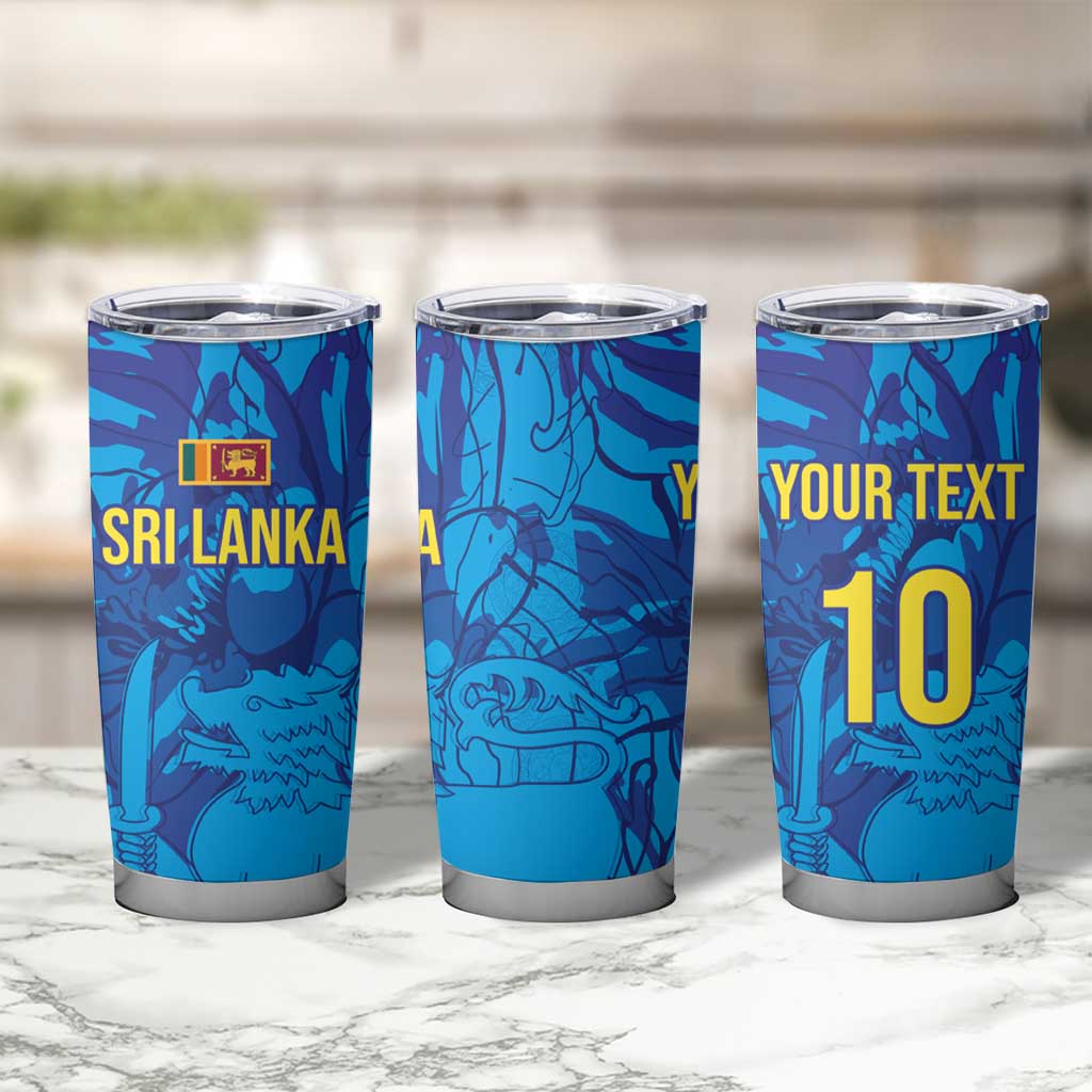 Custom Sri Lanka Cricket Royal Blue Warrior Tumbler Cup