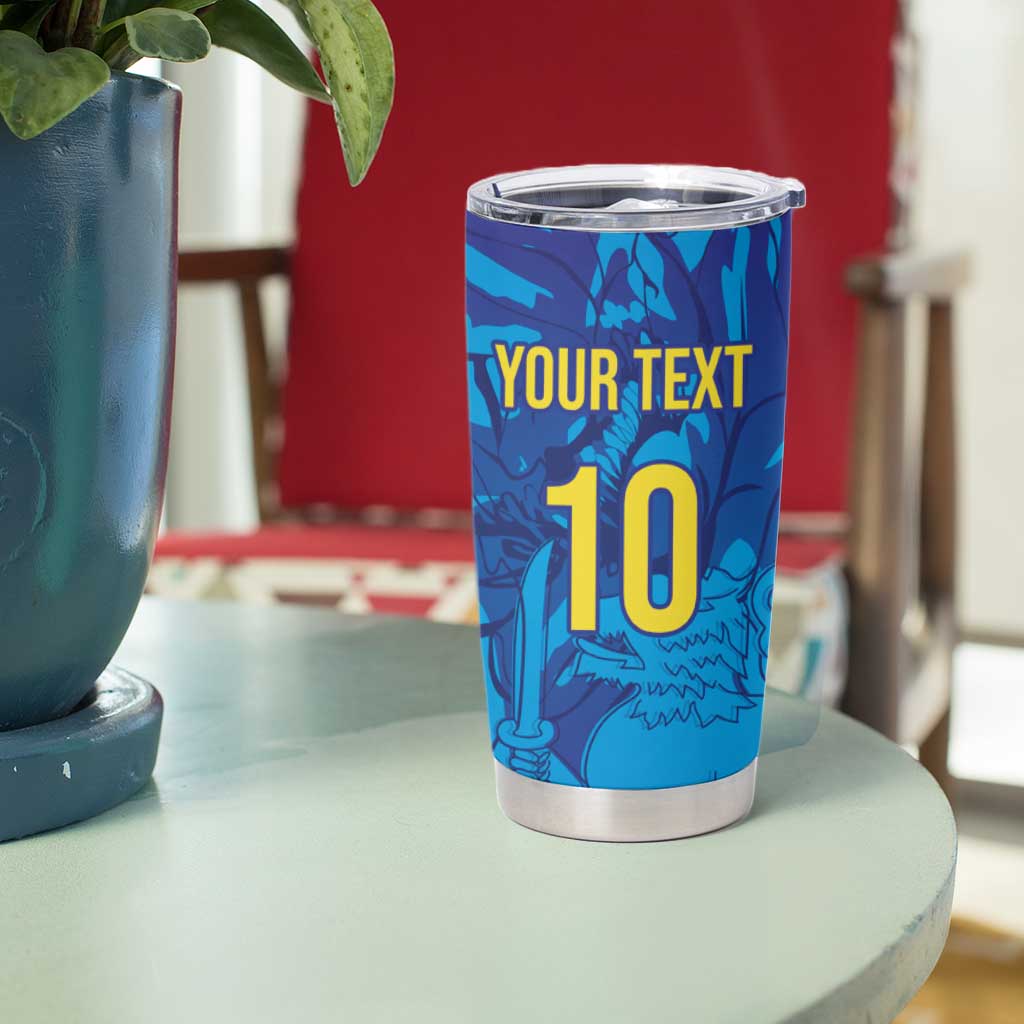 Custom Sri Lanka Cricket Royal Blue Warrior Tumbler Cup