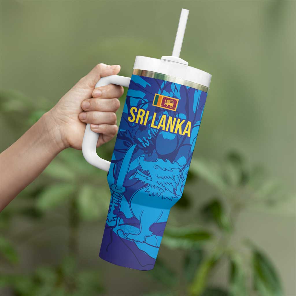 Custom Sri Lanka Cricket Royal Blue Warrior Tumbler With Handle