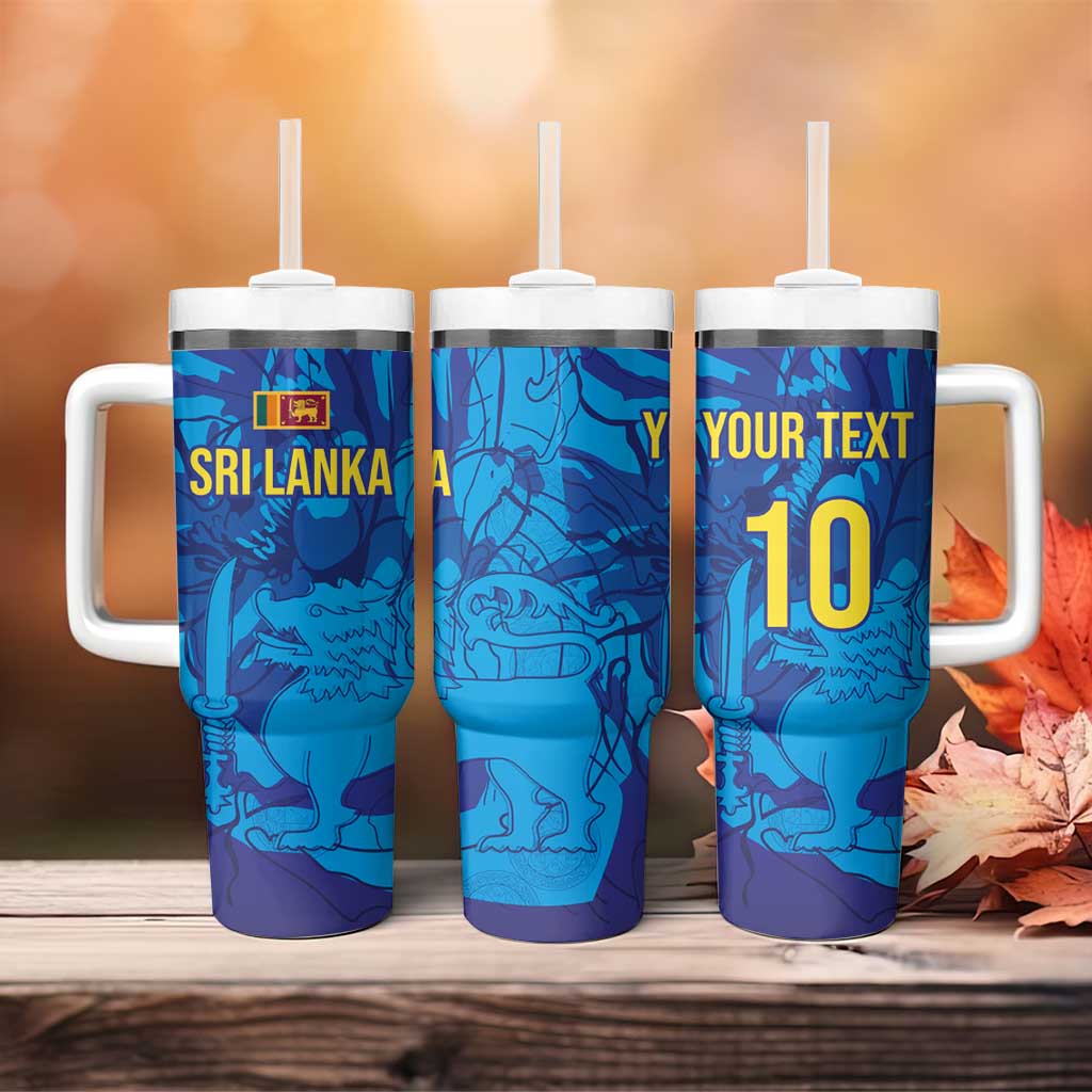 Custom Sri Lanka Cricket Royal Blue Warrior Tumbler With Handle