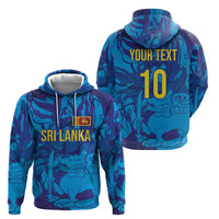Custom Sri Lanka Cricket Royal Blue Warrior Zip Hoodie